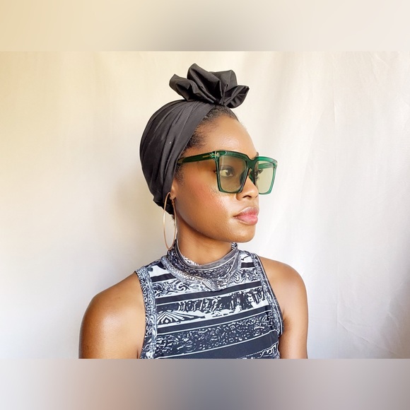 Green stylish sunglasses - Picture 4 of 6